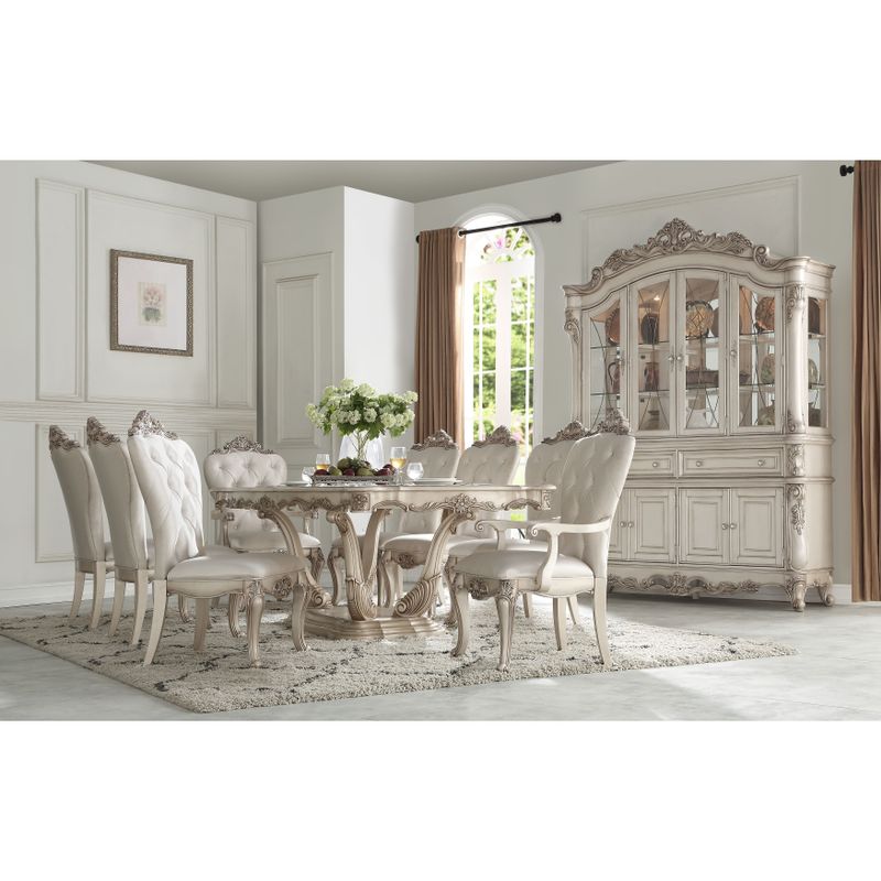 ACME Gorsedd Dining Table in Antique White