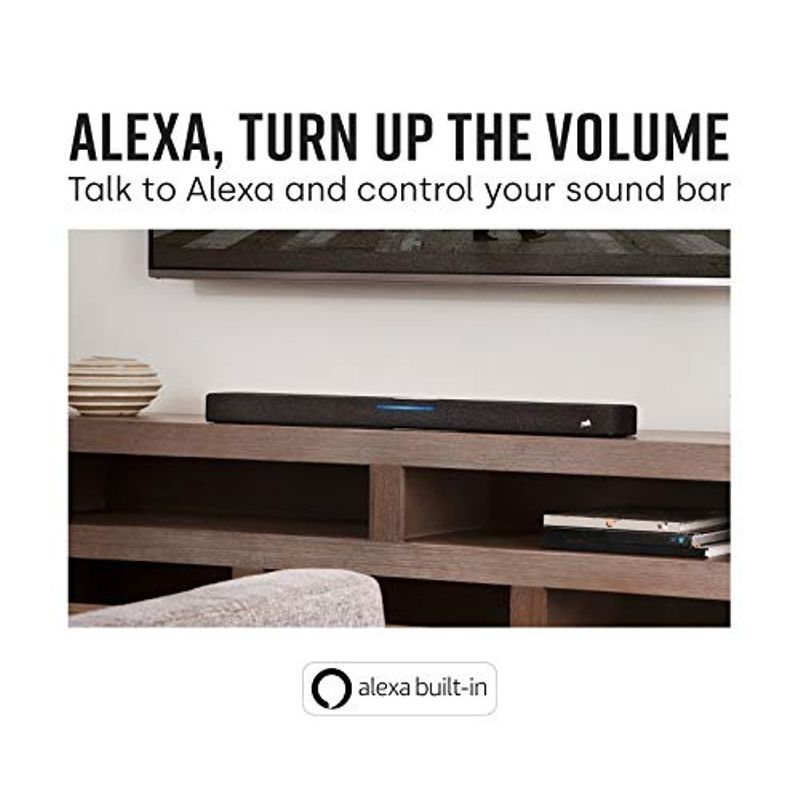 Polk Audio React Home Theater Sound Bar with Built-In Alexa, Black