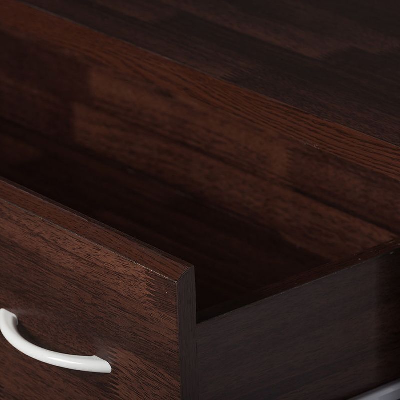Maison Modern and Contemporary Oak Brown Finish Wood 4-Drawer Storage Chest - Chest-Dark Brown