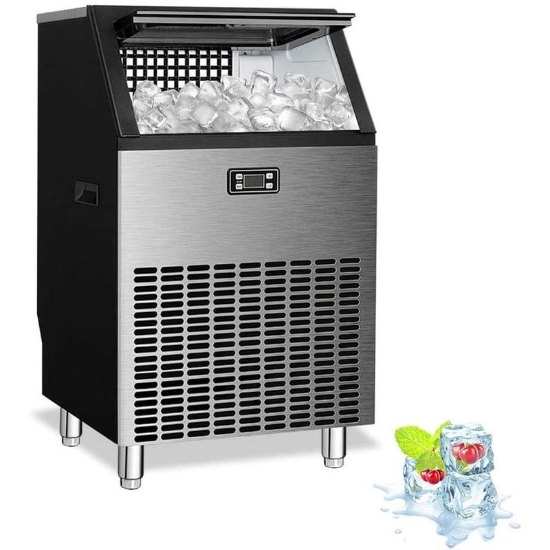 Commercial Ice Maker Machine,Freestanding Ice Cube Maker Makes - 19.99cu ft - 19.99 cu ft -NEW