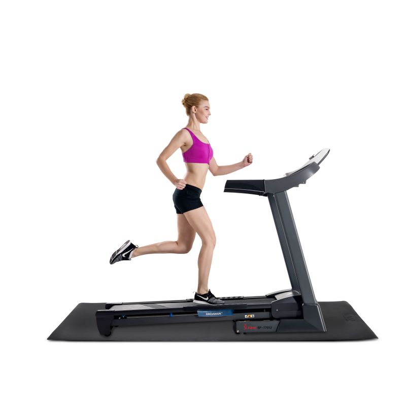 Sunny Health & Fitness No. 074-L Large Treadmill Mat - Black