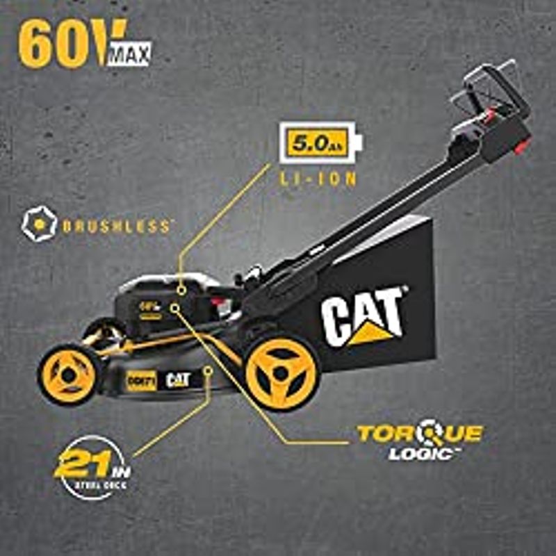 CAT 60V Self-Propelled Lawn Mower (Battery & Charger Included)