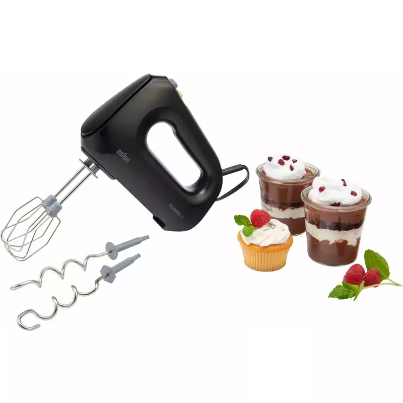 Braun - Multi Mix 1 Hand Mixer with Beaters, Dough Hooks and Accessory Bag