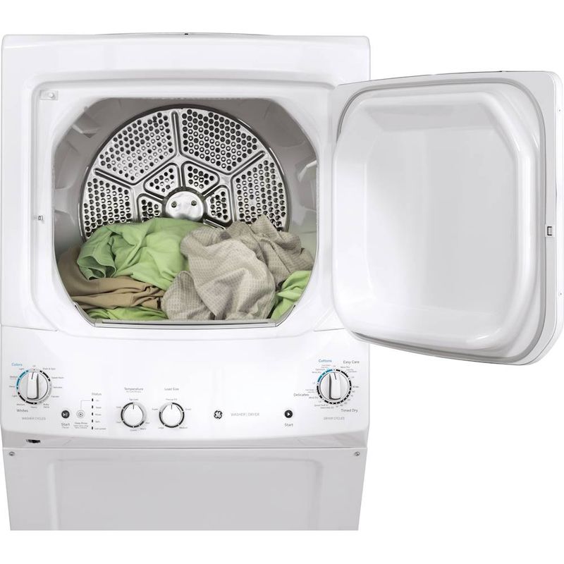 Alt View Zoom 12. GE - 3.8 Cu. Ft. Top Load Washer and 5.9 Cu. Ft. Gas Dryer Laundry Center - White