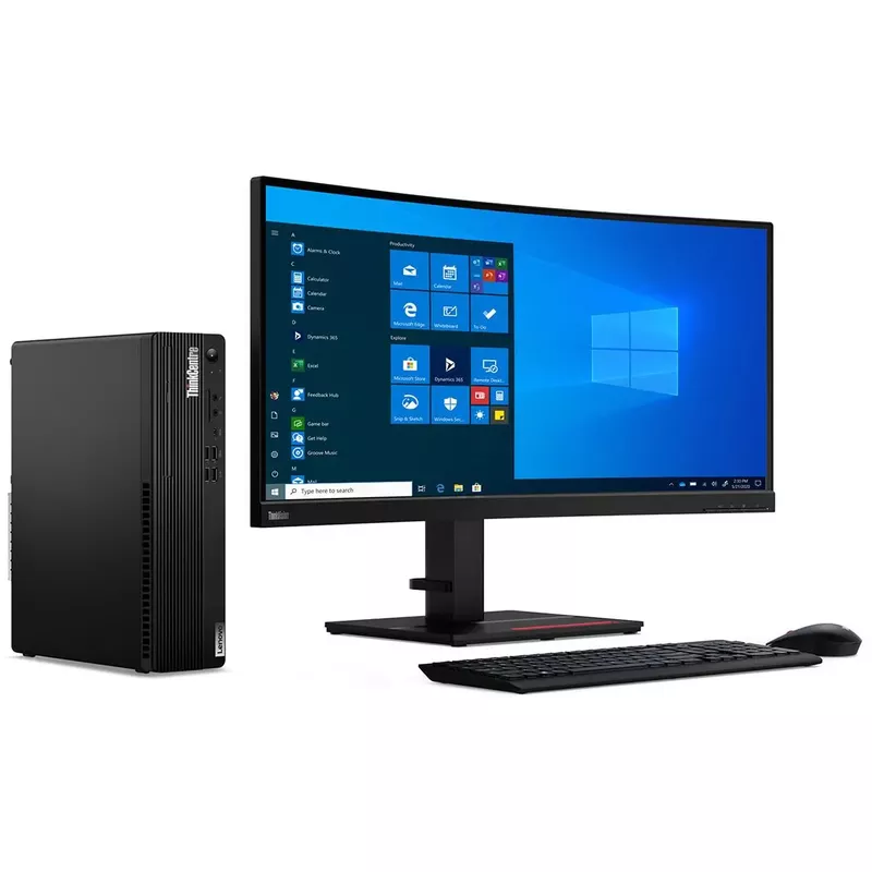 Lenovo ThinkCentre M75s Gen 2 Small Form Factor Desktop Computer, AMD Ryzen 3 PRO 5350G 4.0GHz, 8GB RAM, 256GB SSD, Windows 11 Pro, Black