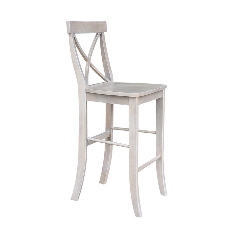 X-back Stool in Weathered Gray - N/A - Counter Height - 23-28 in.