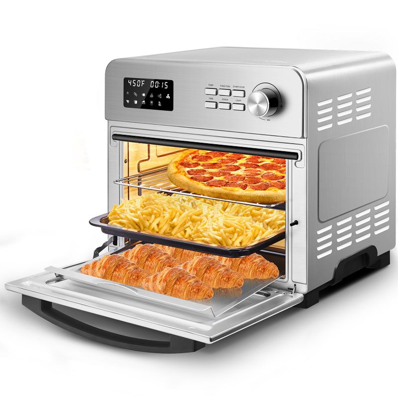 Air Fryer Toaster Oven 24QT - Silver