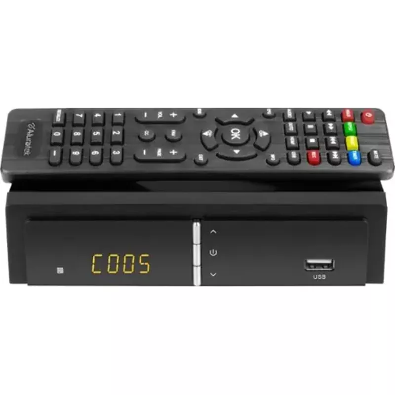 Aluratek - Digital TV Converter Box with Digital Video Recorder - Black
