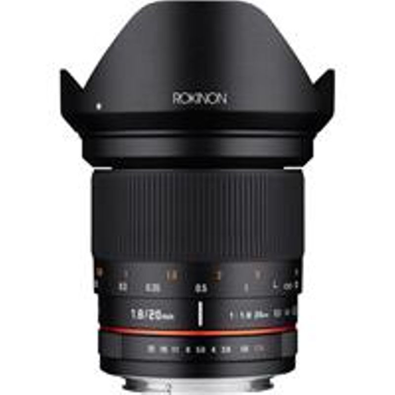 Rokinon 20mm f/1.8 ED AS UMC Wide Angle Lens for Canon EF Mount