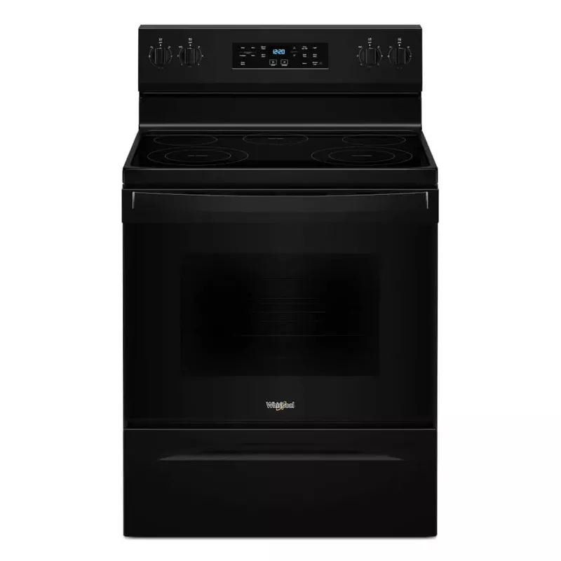Whirlpool 5.3 Cu. Ft. Black Electric Range with Cooktop