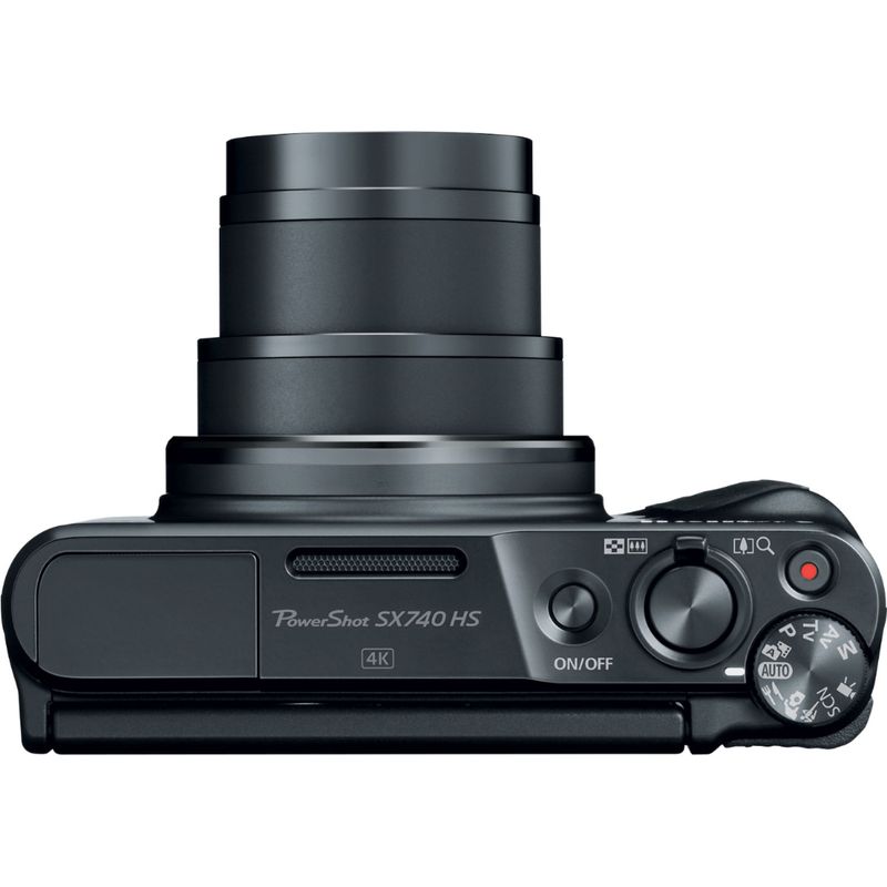 Top Zoom. Canon - PowerShot SX740 HS 20.3-Megapixel Digital Camera - Black
