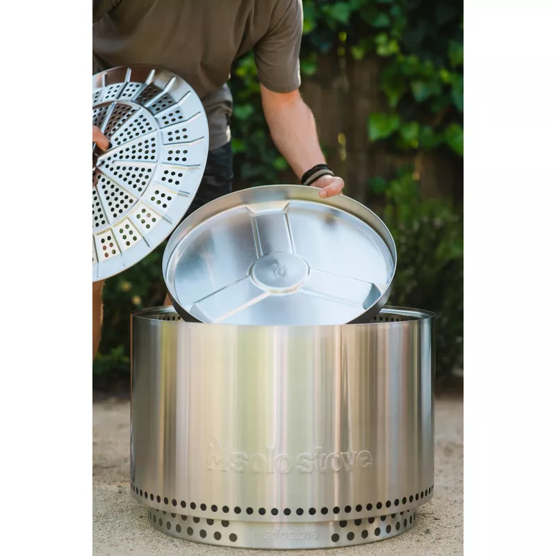 Solo Stove - Yukon + Stand & Shelter 2.0 Bundle - Stainless Steel