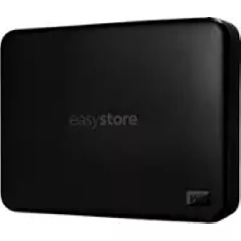 WD - Easystore 5TB External USB 3.0 Portable Hard Drive - Black