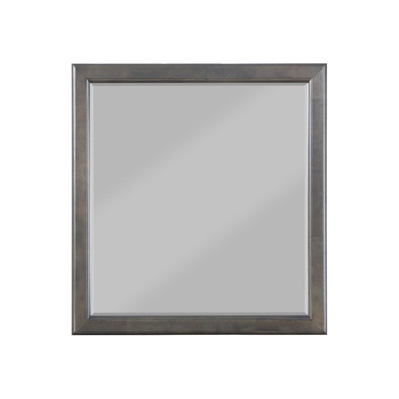 ACME Louis Philippe Mirror in Dark Gray