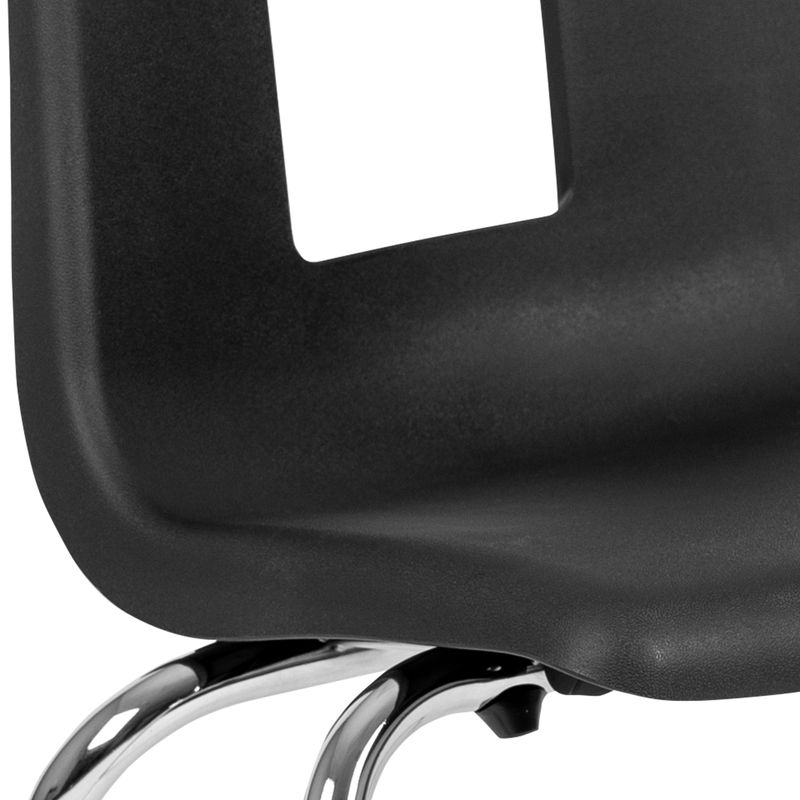 Advantage Student Stack School Chair - 16-inch - Black