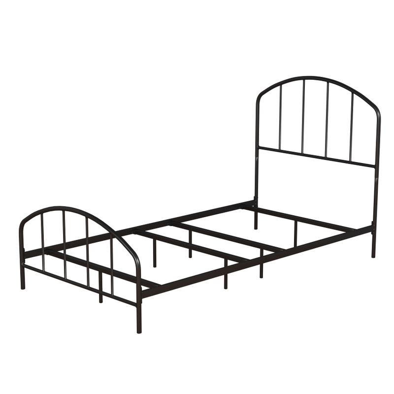 Rent to own Carbon Loft Cronkite Black Metal Bed with Arched Spindle