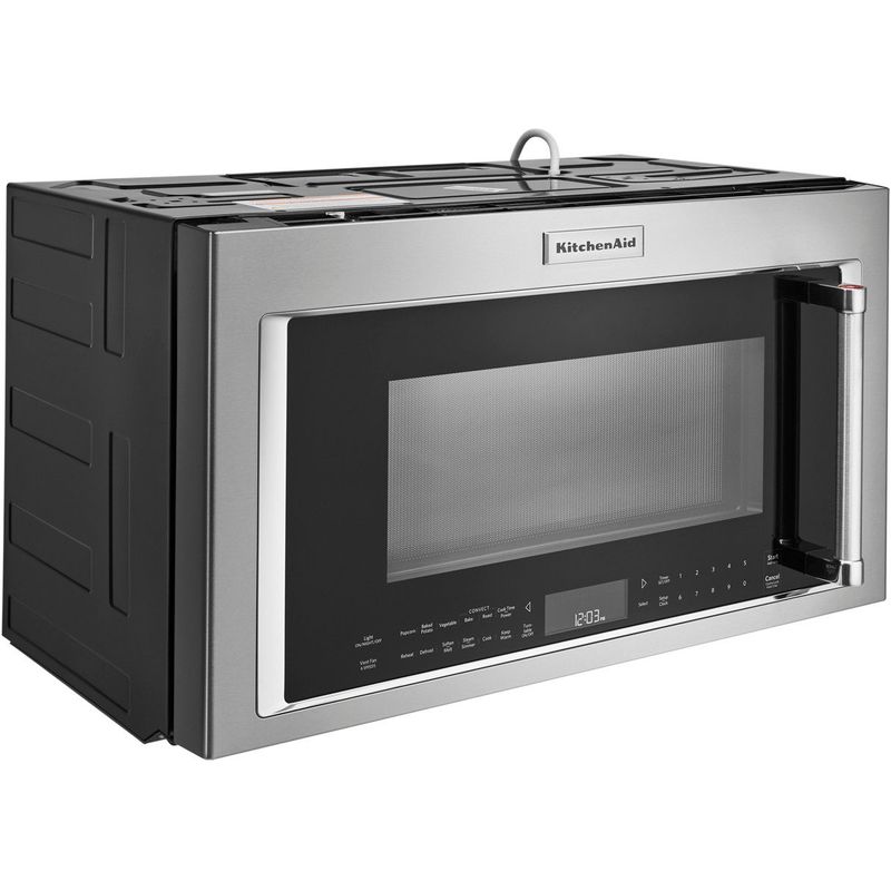 Alt View Zoom 14. KitchenAid - 1.9 Cu. Ft. Convection Over-the-Range Microwave with Sensor Cooking - Stainless steel