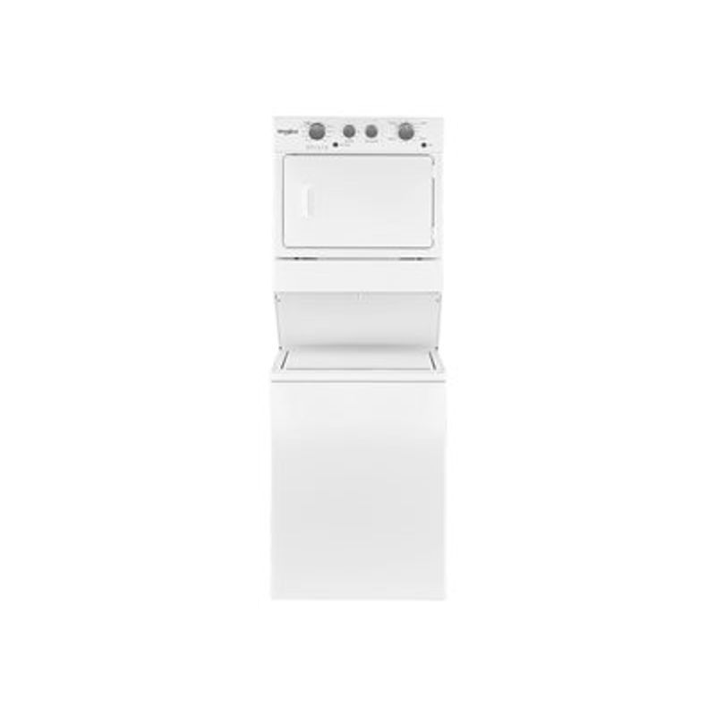 Whirlpool 27" White Electric Stacked Laundry Center With 9 Wash Cycles And Autodry