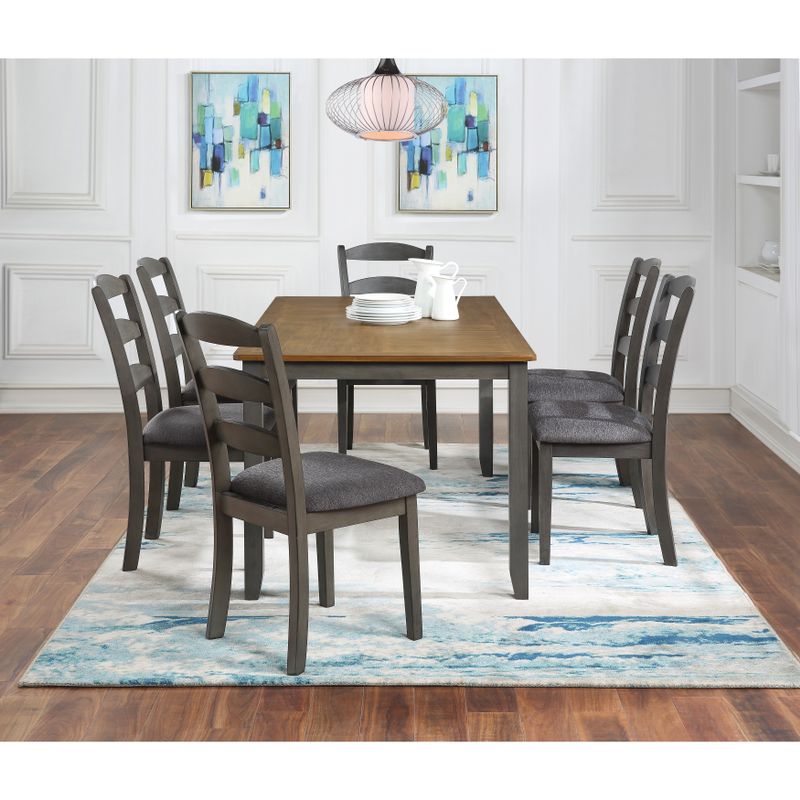 West Lake 66" 7-pc. Dining Table Set - Tobacco Top