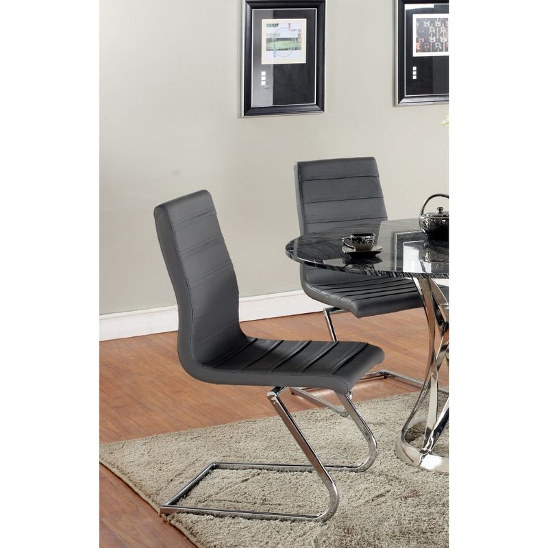 Somette Jayda Grey High Back Brewer Style Dining Chair (Set of 2) - Set of 2