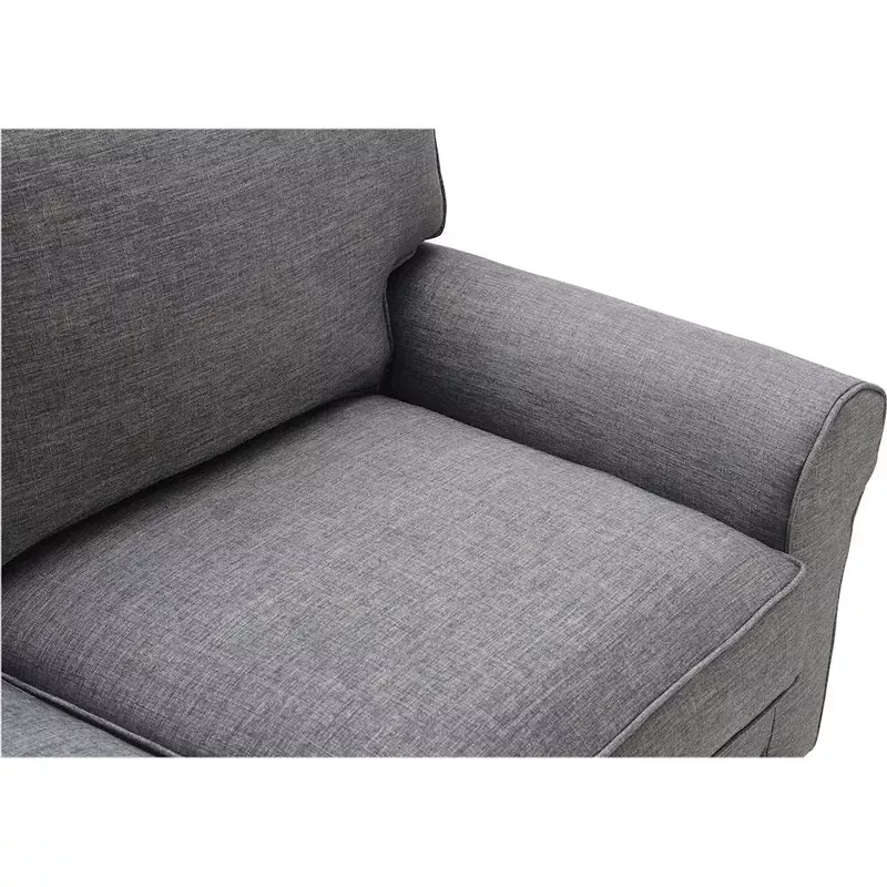 Serta - Copenhagen 3-Seat Fabric Sofa - Gray