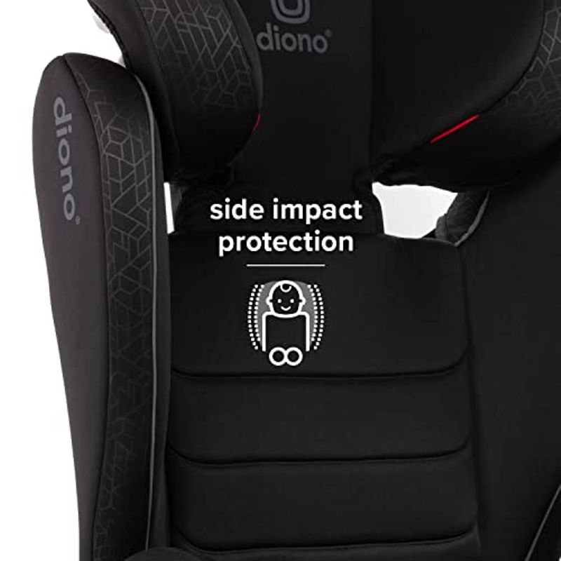 Diono Monterey XT Latch 2 in 1 High Back Booster Car Seat with Expandable Height & Width, Side Impact Protection, 8 Years 1 Booster,...