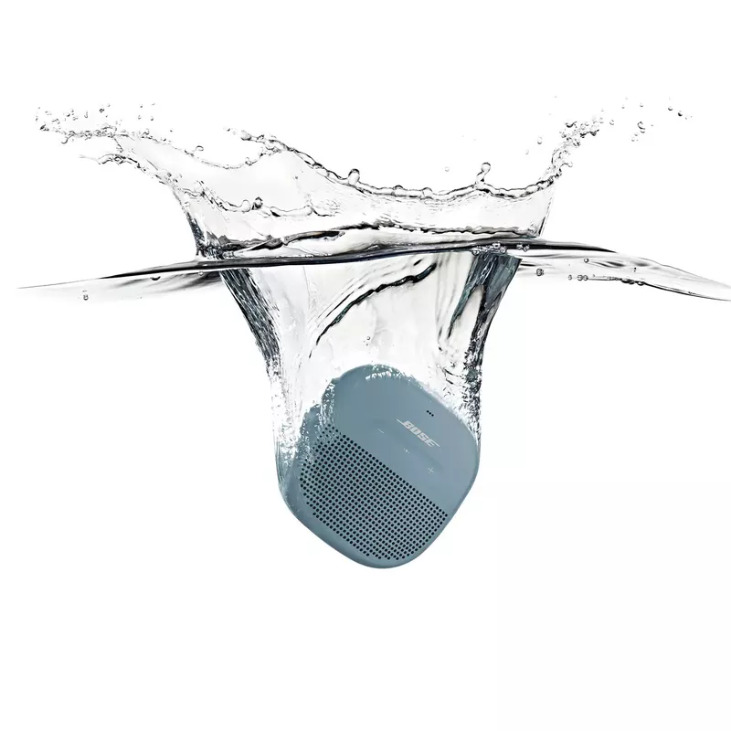 Bose - SoundLink Micro Portable Bluetooth Speaker with Waterproof Design - Stone Blue
