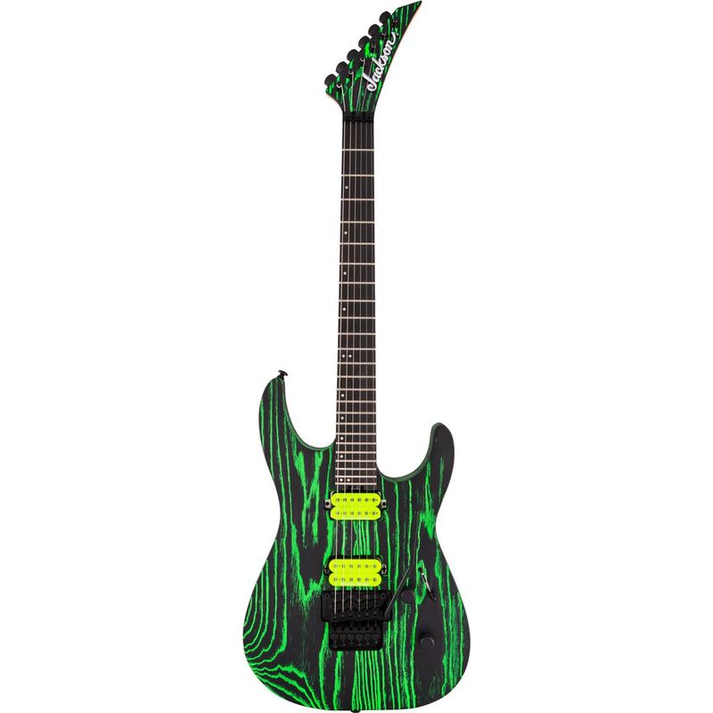 Jackson Pro Series Dinky DK2 Ash Electric Guitar, Ebony Fingerboard, Green Glow