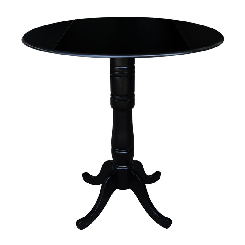 42" Round Pedestal Bar Height Table with 2 Bar Height Stools
