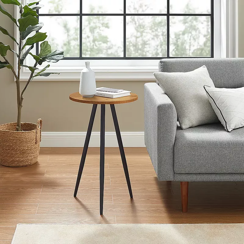 Rent to own Walker Edison - Modern Glam Minimal Round Side Table ...