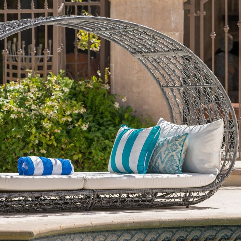 Rent to own Boca Grande Outdoor Daybed by Christopher Knight Home 91.