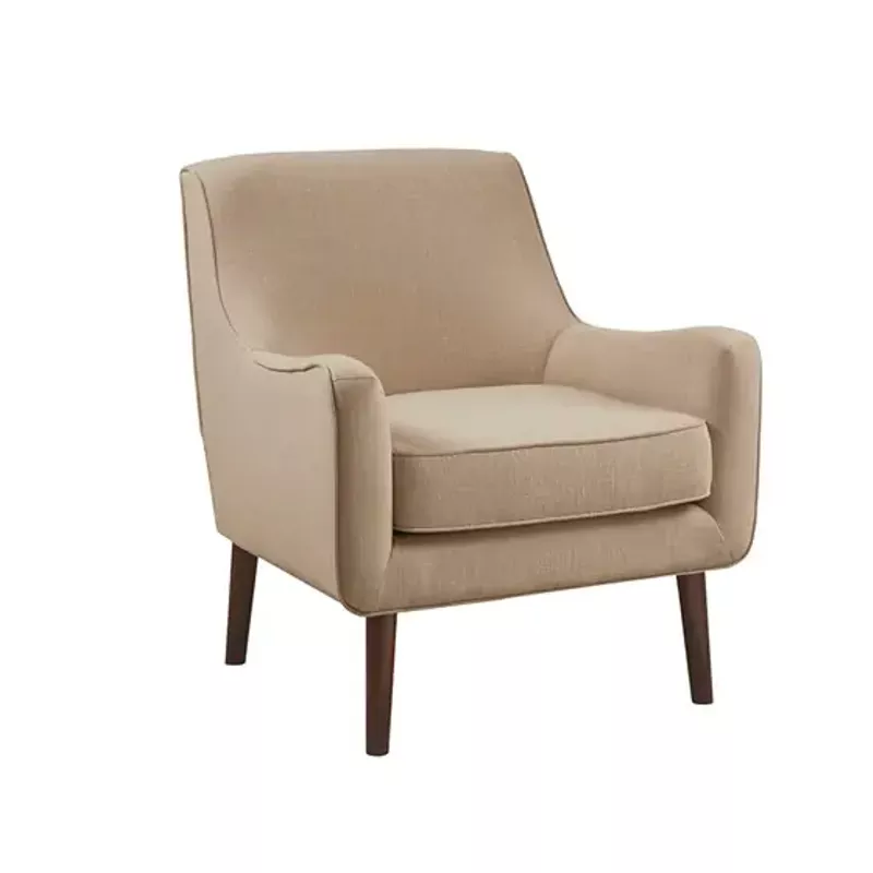 Sand Oxford Mid-Century Accent Chair