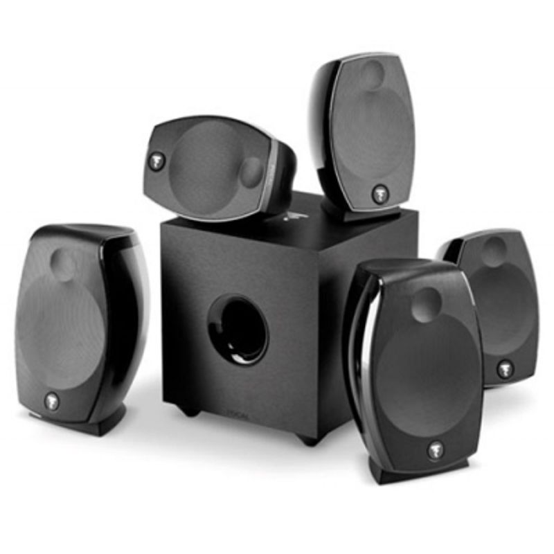 Focal Sib Evo 5.1.2 Black Home Speaker System With Dolby Atmos & Subwoofer