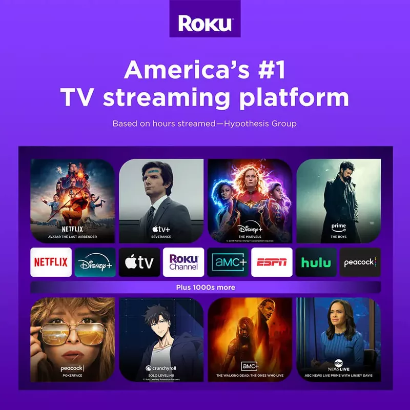 Roku - 65" Class Plus Series QLED 4K Smart RokuTV