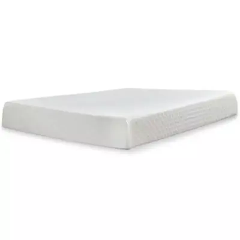 White 10 Inch Chime Memory Foam Twin Mattress/ Bed-in-a-Box