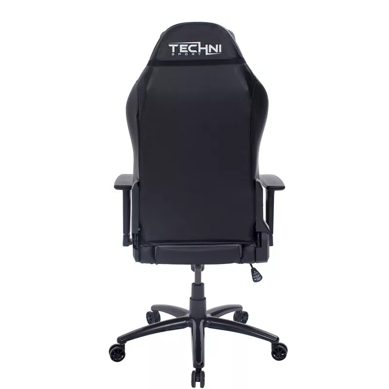 Ergonomic High Back Racer Style Video Gaming Chair, Grey/Black