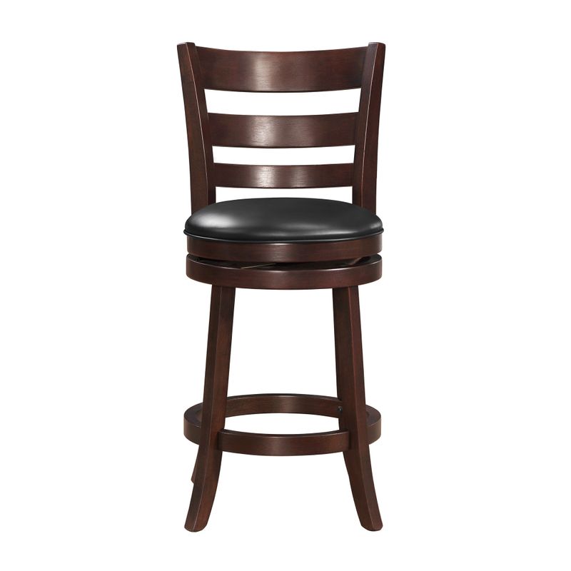 Verona Cherry Swivel 24-inch High Back Counter Height Stool by iNSPIRE Q Classic - Panel Back