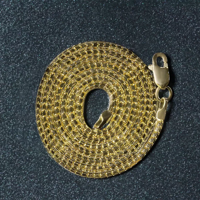 14k Yellow Gold Ice Chain 1.3mm (20 Inch)
