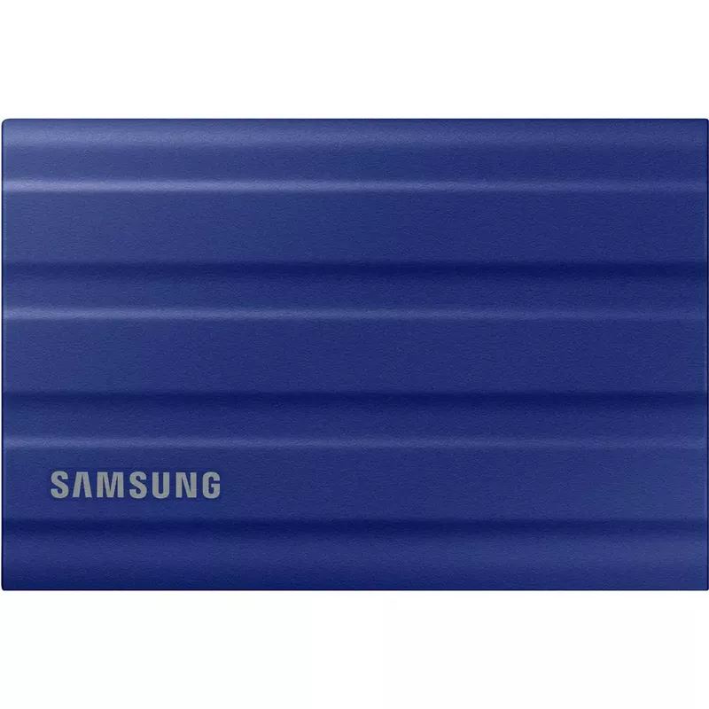Samsung T7 Shield 1TB USB 3.2 Gen 2 Type-C Portable External SSD, Blue with Slinger HD-2Portable Drive Case