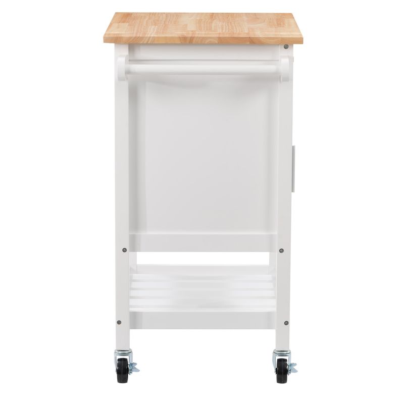 CorLiving Sage Wood Kitchen Cart - N/A - White