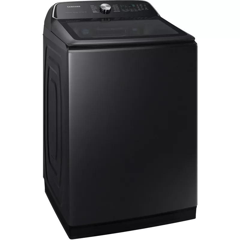 Samsung 5.5 Cu. Ft. Smart Top Load Washer With Super Speed Wash In Brushed Black