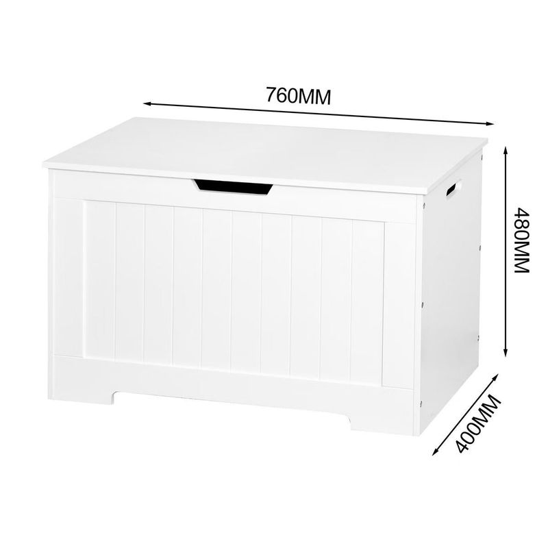 Merax Flip Top Storage Bench - White