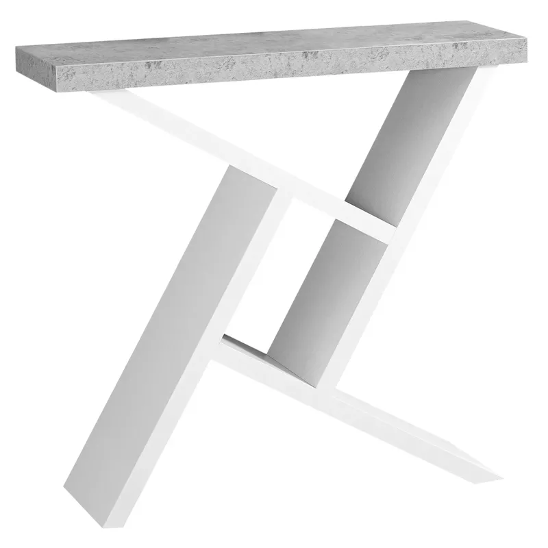 Accent Table/ Console/ Entryway/ Narrow/ Sofa/ Living Room/ Bedroom/ Laminate/ Grey/ White/ Contemporary/ Modern