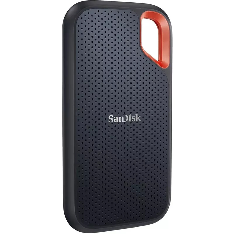 SanDisk Extreme Portable 4TB USB 3.2 Gen 2 Type-C External SSD V2, Black, Bundle with HD-2 Portable Hard Drive Case