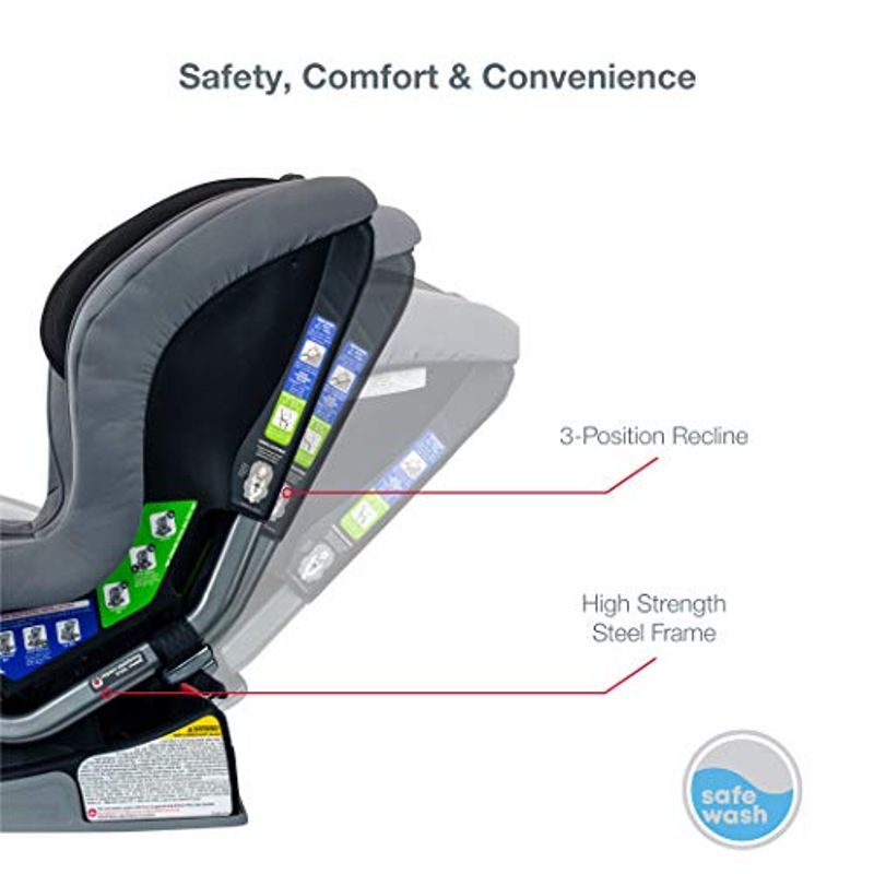 Britax Emblem 3-Stage Convertible Car Seat, Slate Safewash