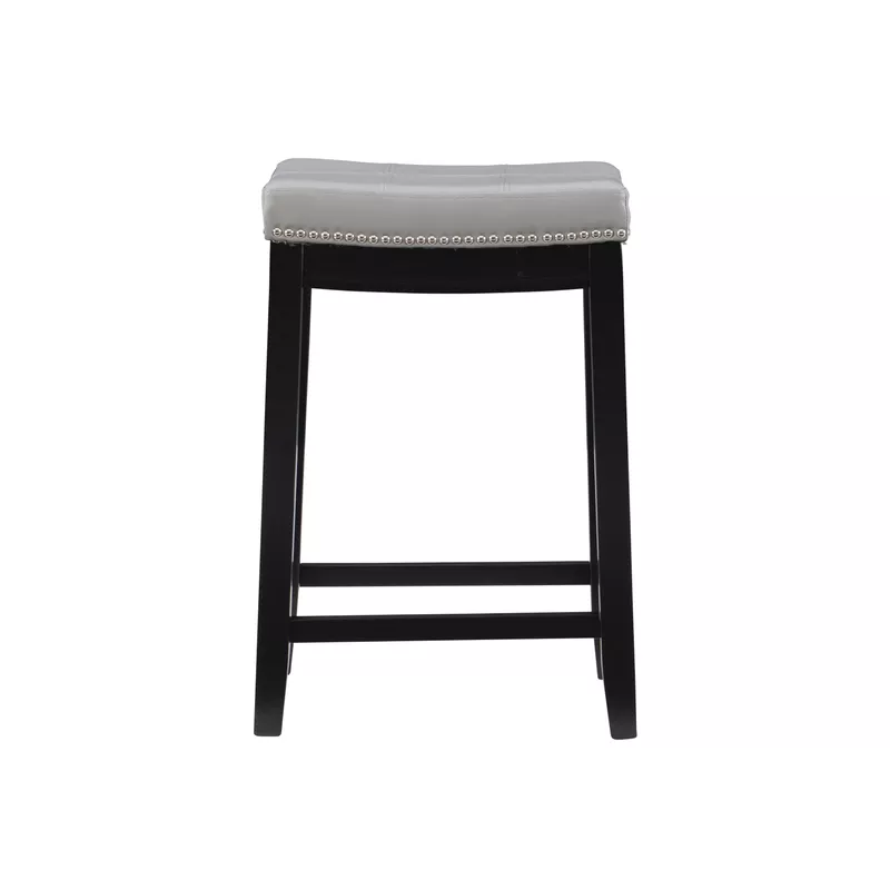 Ansley Backless Upholstered Counter Stool Gray