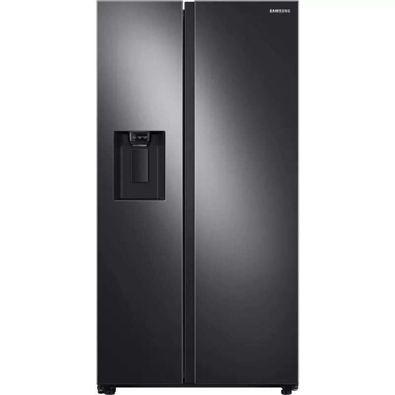 Samsung - 27.4 cu. ft. Side-by-Side Refrigerator with Large Capacity - Black Stainless Steel