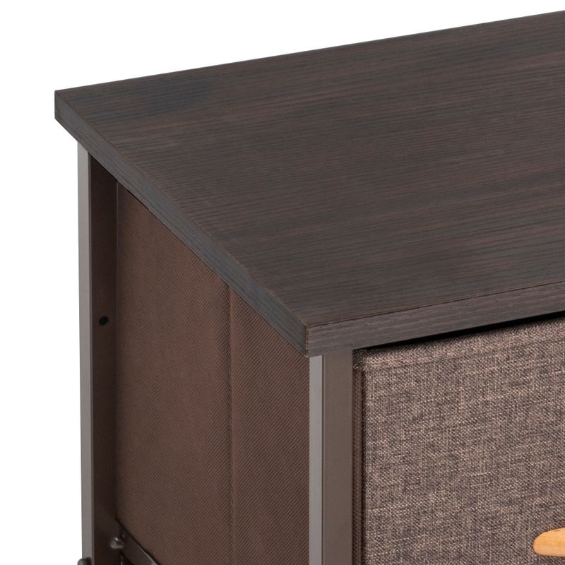 Pellebant Fabric Vertical Dresser Storage Tower with 6 Drawers - Brown - 6-drawer