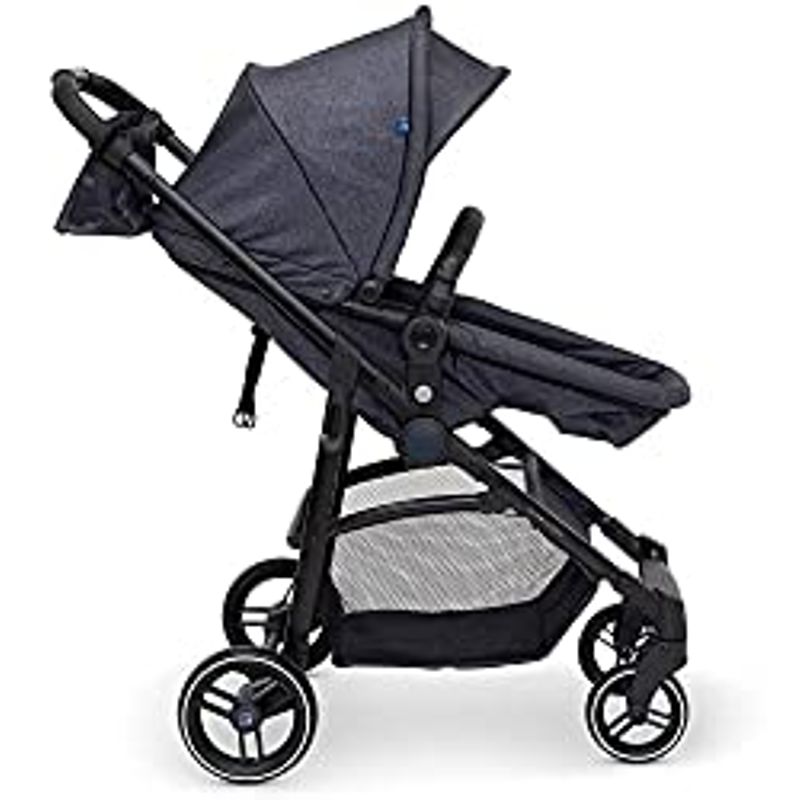 babyGap 2-in-1 Carriage Stroller - Car Seat Compatible - Easy One-Handed Fold - Lightweight Stoller with Oversized Canopy & Reclining...