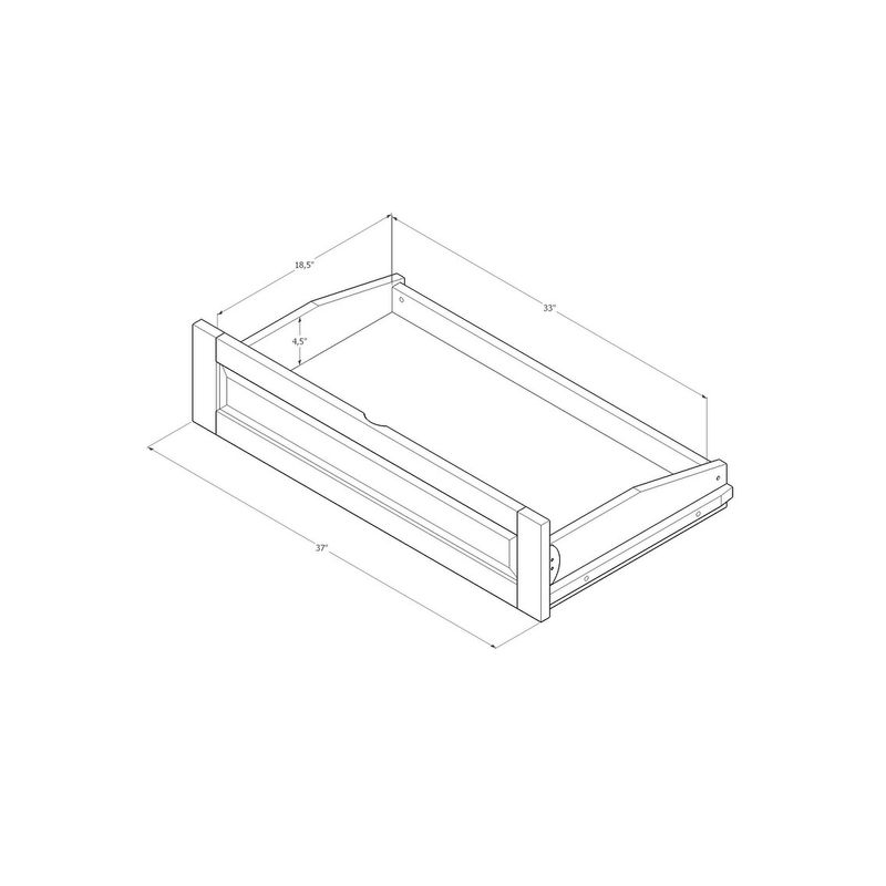 Porch & Den DeSoto Espresso Full-size Futon Frame with Innerspring Mattress and Storage Drawers - Linen Aqua